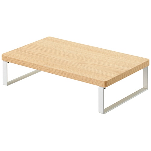 リヒトラブ　ＭＤＦ机上台　スリム　ロータイプ　Ｗ３４０×Ｄ２００×Ｈ８０ｍｍ　ナチュラル　Ａ－８００４－３５　１台