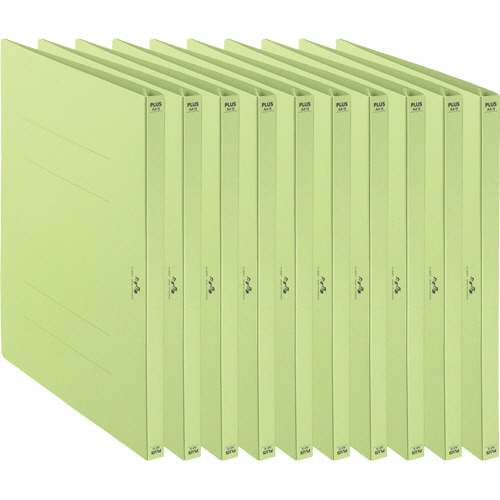 プラス たすけあ 利用者カルテ フラットファイル A4タテ グリーン FL-805FF-GR 1パック(10冊)