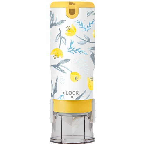 シヤチハタ キャップレス9(メールオーダー式) ガーデンフラワー柄(イエロー) XL-CLNT9/MO 1個