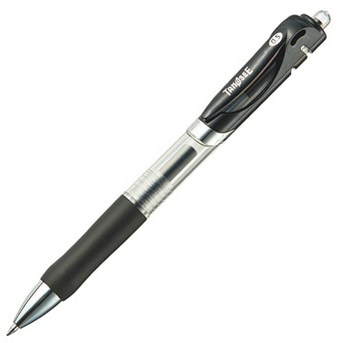 TANOSEE ノック式ゲルインクボールペン 0.5mm 黒 1本