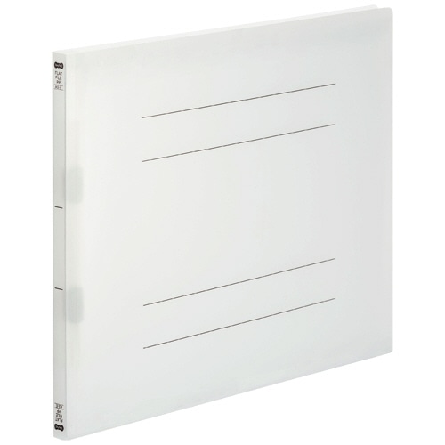 TANOSEE フラットファイル(再生PP) A3ヨコ 150枚収容 背幅18mm クリア 1パック(5冊)