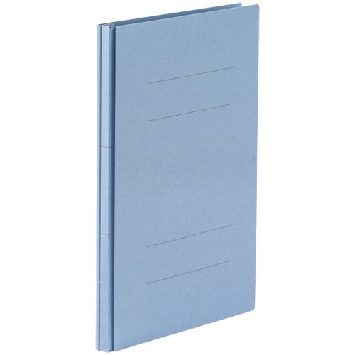 TANOSEE 背幅伸縮フラットファイル(PPラミ表紙) A4タテ 1000枚収容 背幅18-118mm ブルー 1冊