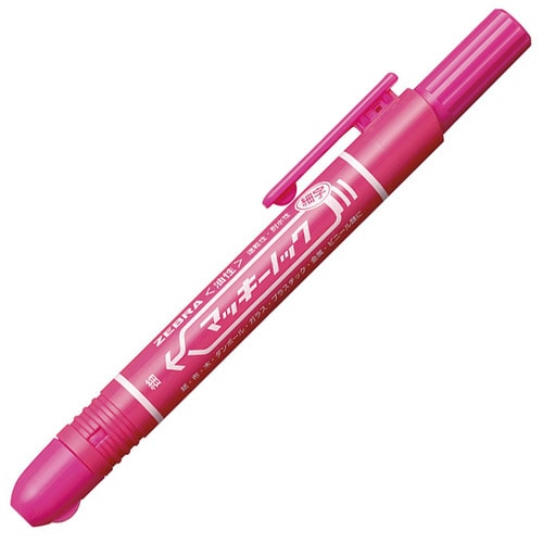 ゼブラ 油性マーカー マッキーノック 細字 ピンク P-YYSS6-P 1本