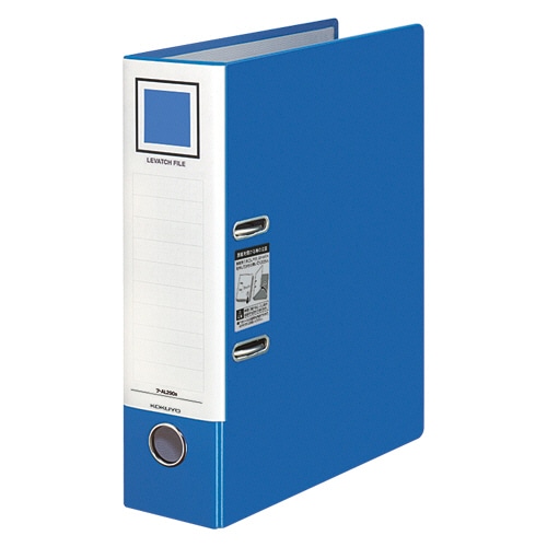 コクヨ レバッチファイル A4タテ 2穴 480枚収容 48mmとじ 背幅76mm 青 フ-AL290B 1冊