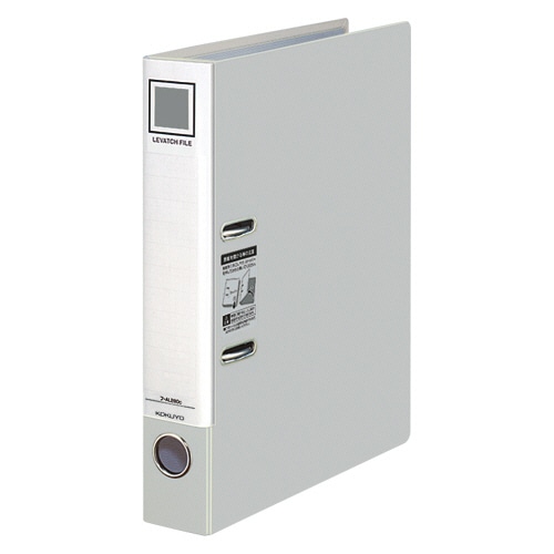 コクヨ レバッチファイル A4タテ 2穴 280枚収容 28mmとじ 背幅56mm シルバー フ-AL280C 1冊