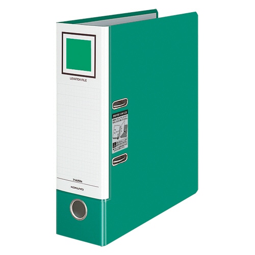 コクヨ レバッチファイル A4タテ 2穴 680枚収容 68mmとじ 背幅93mm 緑 フ-AL200G 1冊