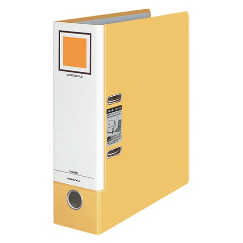 コクヨ レバッチファイル A4タテ 2穴 680枚収容 68mmとじ 背幅93mm 黄 フ-AL200Y 1冊