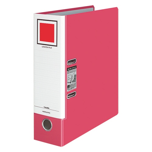 コクヨ レバッチファイル A4タテ 2穴 680枚収容 68mmとじ 背幅93mm 赤 フ-AL200R 1冊