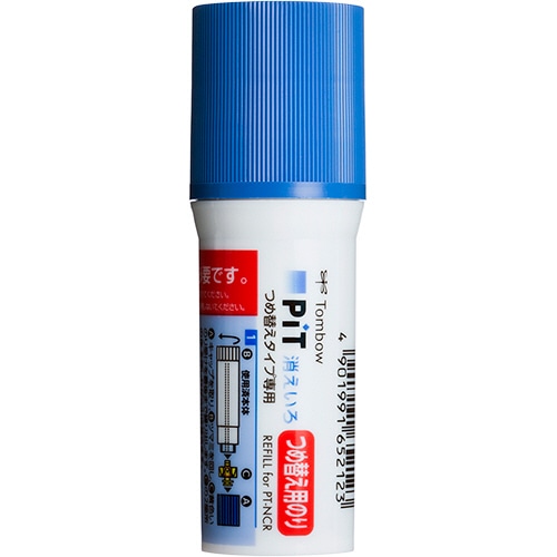 トンボ鉛筆 スティックのり つめ替え消えいろピット PT-NCR専用 約20g PR-NCR 1本