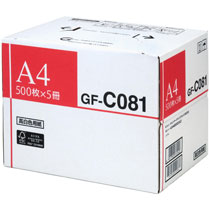 キヤノン 高白色用紙 GF-C081 A4 81.4g 4044B002 1箱(2500枚:500枚×5冊)