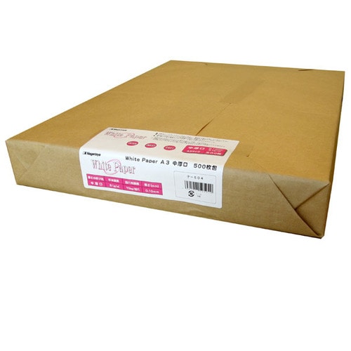 長門屋商店 ホワイトペーパー A3 中厚口 70kg ナ-504 1冊(500枚)