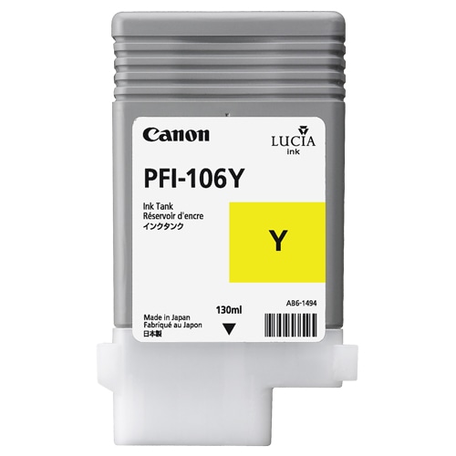 キヤノン インクタンク PFI-106Y 顔料イエロー 130mL 6624B001 1個