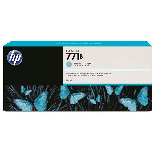 HP HP771B インクカートリッジ ライトシアン 775mL 顔料系 B6Y04A 1個