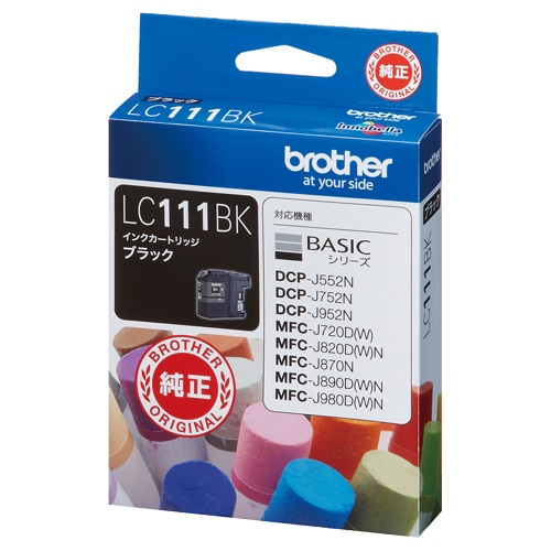 ブラザー インクカートリッジ 黒 LC111BK 1個
