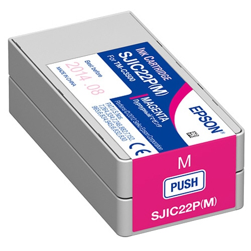 エプソン TM-C3500用インクカートリッジ マゼンタ SJIC22PM 1個