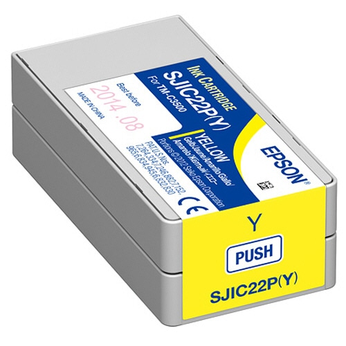 エプソン TM-C3500用インクカートリッジ イエロー SJIC22PY 1個