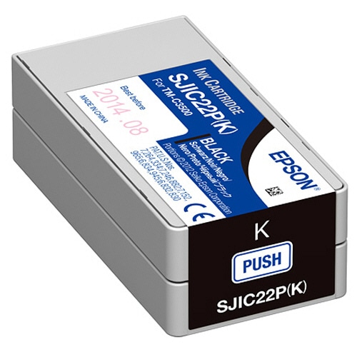 エプソン TM-C3500用インクカートリッジ ブラック SJIC22PK 1個