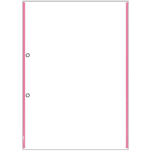 ヒサゴ マルチプリンタ帳票 複写タイプ A4 ノーカーボン ピンクライン 2穴 BPC2204 1冊(100枚)