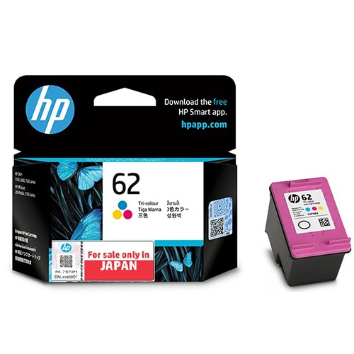 HP HP62 インクカートリッジ 3色カラー C2P06AA 1個