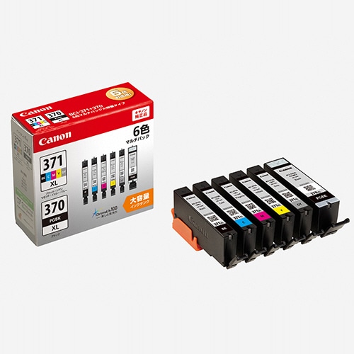 キヤノン インクタンク BCI-371XL+370XL/6MP 6色マルチパック(大容量) 0732C002 1箱(6個:各色1個)
