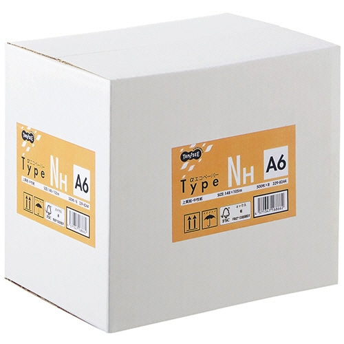 TANOSEE αエコペーパー タイプNH A6 1箱(4000枚:500枚×8冊)