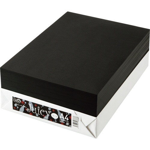 TANOSEE カラーペーパー Juicy A4 コーラ 1冊(500枚)