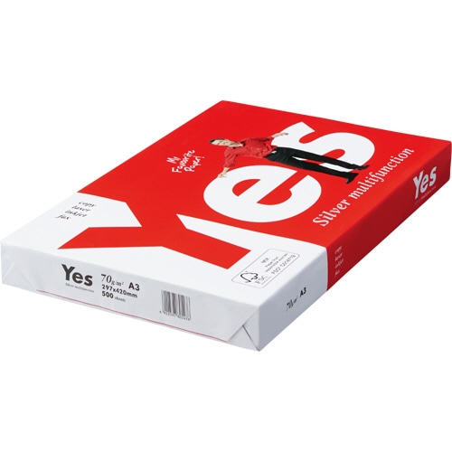 UPM White paper Yes Silver multifunction 70g A3 YSM70-A3B 1冊(500枚)