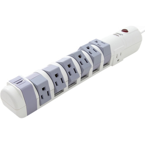 日商テレコム 可動式電源タップ 8個口(回転式6個口+固定式2個口) S9P810C6 1個