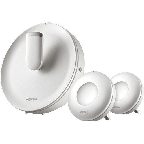 バッファロー 無線LAN AirStation connect スターターキット(トライバンド親機1台+専用中継機2台) WTR-M2133HS/E2S 1セッ
