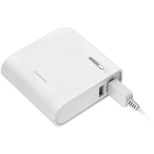 多摩電子工業 ACモバイルバッテリー Type-C変換アダプタ付 5200mAh ホワイト TLA16SCAW 1個