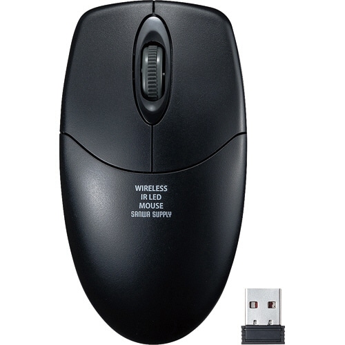 サンワサプライ 静音ワイヤレス抗菌・防水マウス ブラック MA-WIR151BK 1個