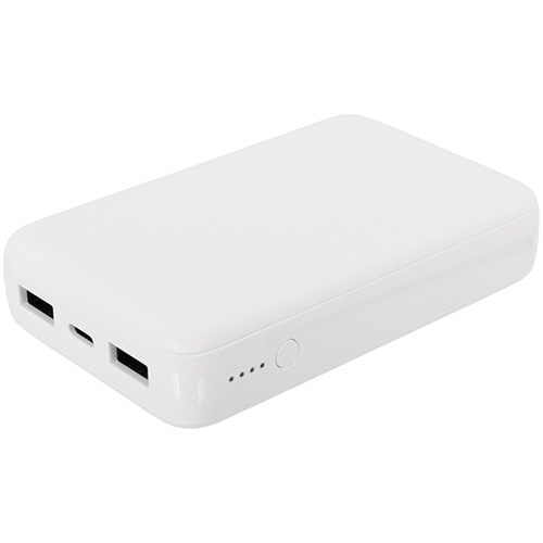 オウルテック 小型軽量モバイルバッテリー 10000mAh ホワイト OWL-LPB10012-WH 1個