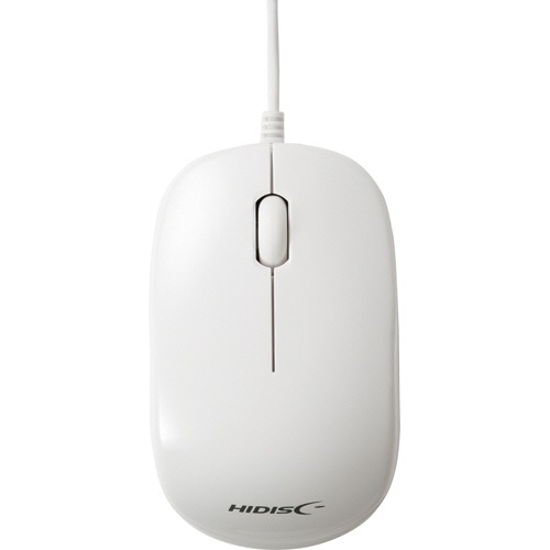 ハイディスク 光学式有線マウス ホワイト HDM-2106WH 1個