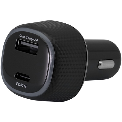 オウルテック USB車載充電器 ブラック OWL-CPD45C1A1-BK 1個