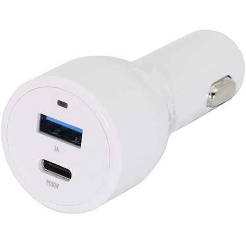 オウルテック PD対応 車載DC充電器 ホワイト OWL-CPD30C1A1-WH 1個