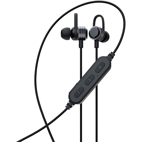 オウルテック Bluetooth5 ワイヤレス ステレオイヤホン マグネット付 ブラック OWL-BTEP06S-BK 1個