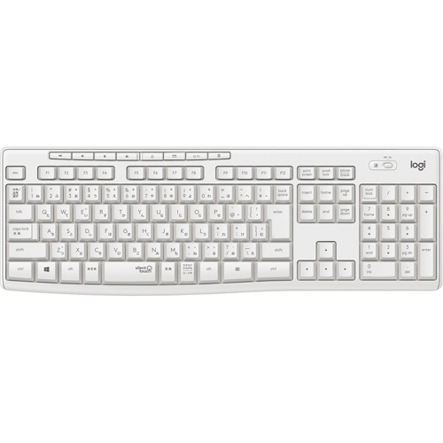 ロジクール サイレント ワイヤレスキーボード K295 オフホワイト K295OW 1台