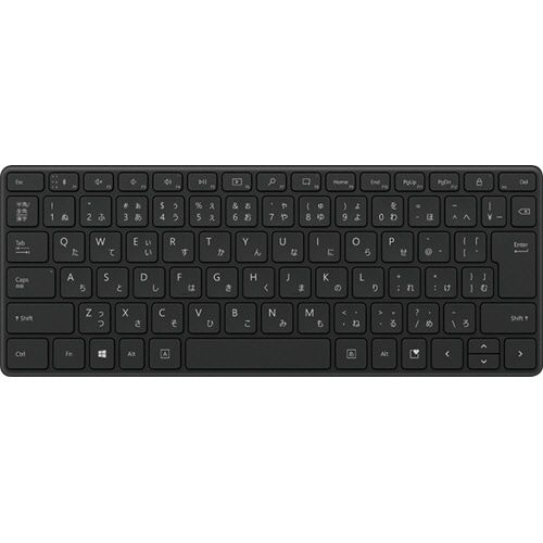 マイクロソフト デザイナー コンパクトキーボード マットブラック 21Y-00019 1台
