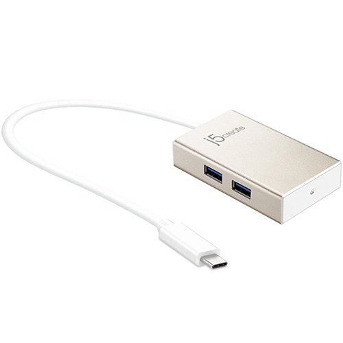 j5 Create USB Type-C to USB 3.0 4ポートハブ シャンパンゴールド JCH343 1個