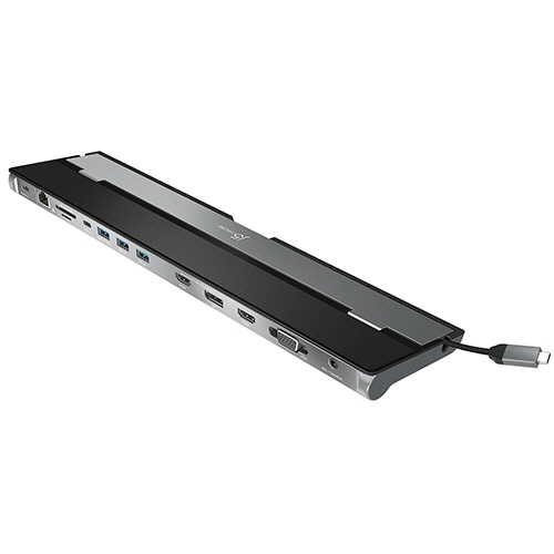j5 Create USB-C トリプルディスプレイ 13in1 ドッキングステーション シルバー/ブラック JCD543 1台