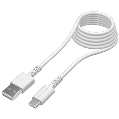 多摩電子工業　ＵＳＢ２．０　Ｔｙｐｅ－Ｃ／ＵＳＢケーブル　抗菌　ホワイト　２．０ｍ　ＴＨ１４９ＣＡ２０ＱＷ　１本