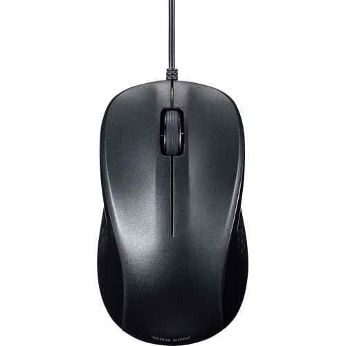 TANOSEE サンワサプライ 有線光学式マウス(抗菌タイプ) ブラック MA-TMR7BK 1個