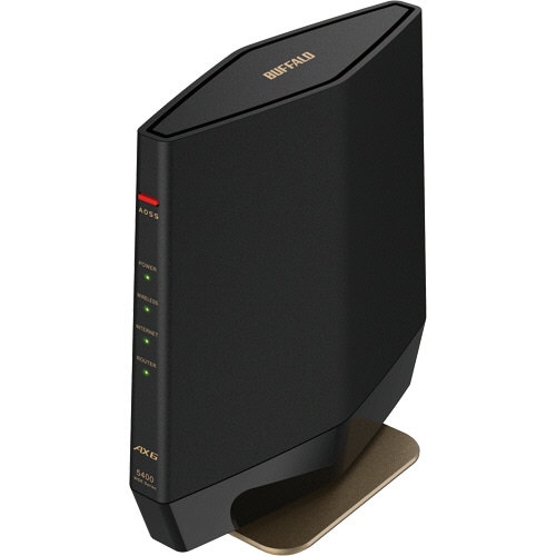 バッファロー AirStation 無線LAN親機 11ax/ac/n/a/g/b 4803+573Mbps マットブラック WSR-5400AX6S-MB 1