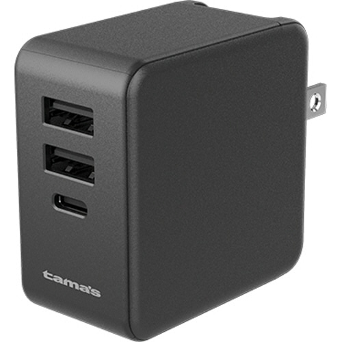 多摩電子工業 PD対応 65W コンセントチャージャー C+A×2 ブラック TAP135U2CK 1個
