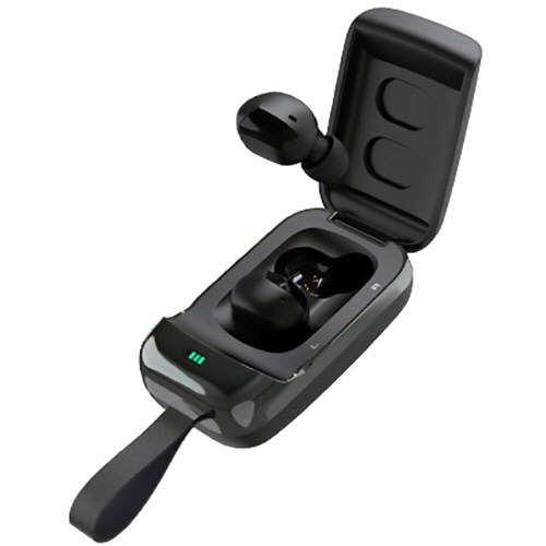 多摩電子工業 Bluetoothフルワイヤレスステレオイヤホン ブラック TBS37QK 1組(2個)