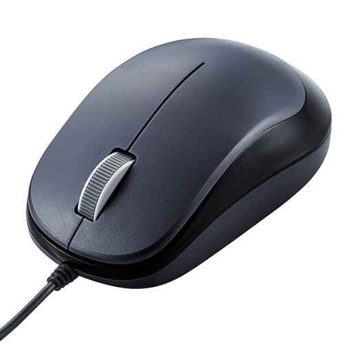エレコム 3ボタンBlueLED有線マウス ブラック M-Y8UBBK 1個
