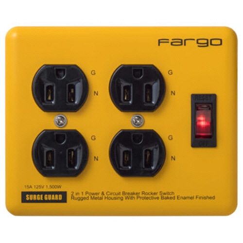 ファーゴ　スチールタップ　ＡＣ４個口　イエロー　１．８ｍ　ＰＴ４００ＹＥ　１個