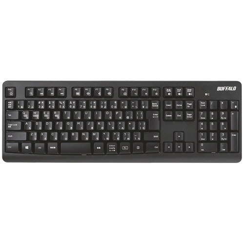 バッファロー Bluetoothフルキーボード スタンダード ブラック BSKBB100BK 1台