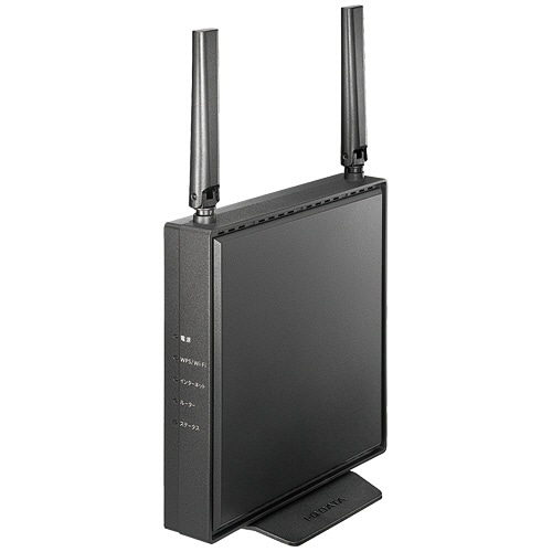 アイオーデータ 可動式アンテナ型 Wi-Fi6 対応Wi-Fiルーター チャコールグレー WN-DEAX1800GR 1台