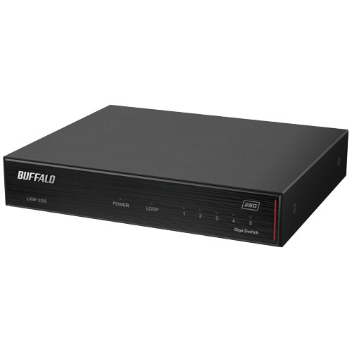 バッファロー 2.5GbE スイッチングハブ 5ポート ブラック LXW-2G5 1台